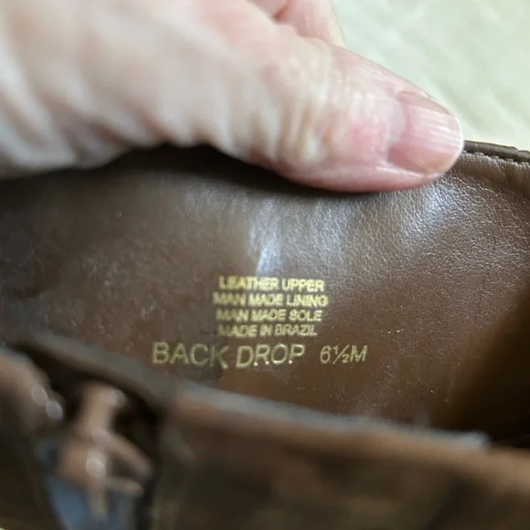 Brown Suede Heeled Boots with Fringe Detail - Picture 7 of 8